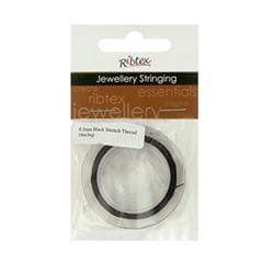 AussieSuperStore Jewellery Making Supplies Black JF Stretch Thread 0.5mm (in 3 colors) JF Stretch Thread 0.5mm | Jewellery Making Stringing Material 9323823050931 ST05BK